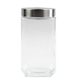 GLASS CANISTER #CH99323 W/LID