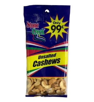 STONE CREEK NUTS #SC9902 UNSALTED CASHEWS