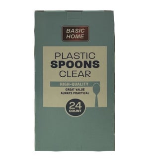 DO #1627 CLEAR SPOONS CUTLERY, PLASTIC