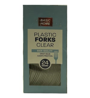 DO #1628 CLEAR FORKS CUTLERY, PLASTIC