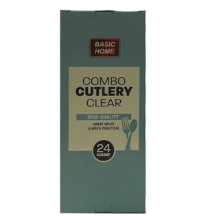 DO #1629 CLEAR COMBO CUTLERY, PLASTIC