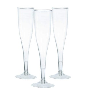 DO #1869 CHAMPAGNE GLASSES, CLEAR