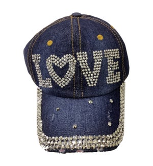 BASEBALL HAT #DCY100 LOVE STONE JEANS