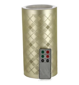 GOLD LED CANDLE #92062 W/REMOTE