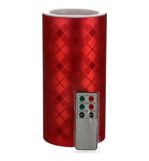 RED LED CANDLE #92172 W/REMOTE
