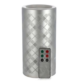 SILVER LED CANDLE #92180 W/REMOTE
