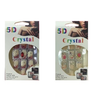 CRYSTAL NAILS #KNV-2313 W/DECORATION 5D