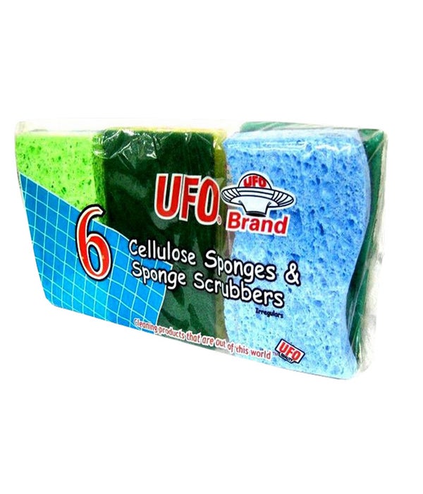 Product Of Ufo Brand, Abrasive Sponge Scrubber Pads, Count 1