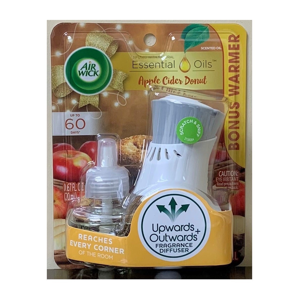 AIRWICK OIL STARTER KIT APPLE CIDER DONUT 4/1CT