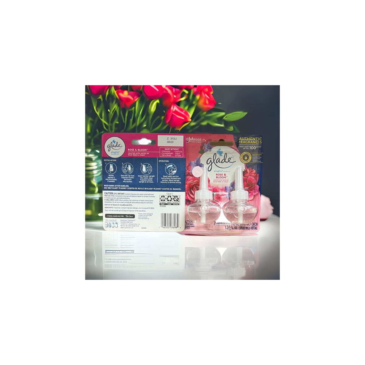 GLADE OIL REFILL ROSE&BLOOM 6/1.37OZ