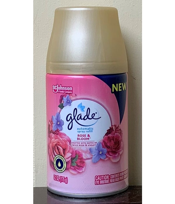 GLADE AUTOMATIC REFILL ROSE&BLOOM  6/6.2OZ