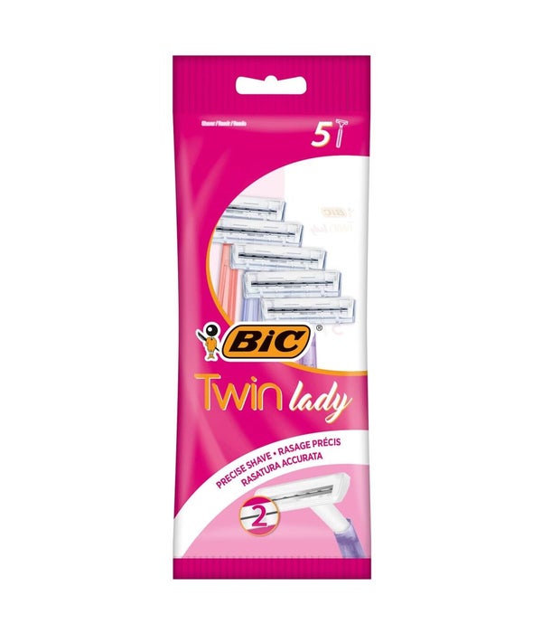 BIC LADY SHAVER TWIN BLADE 20/5CT