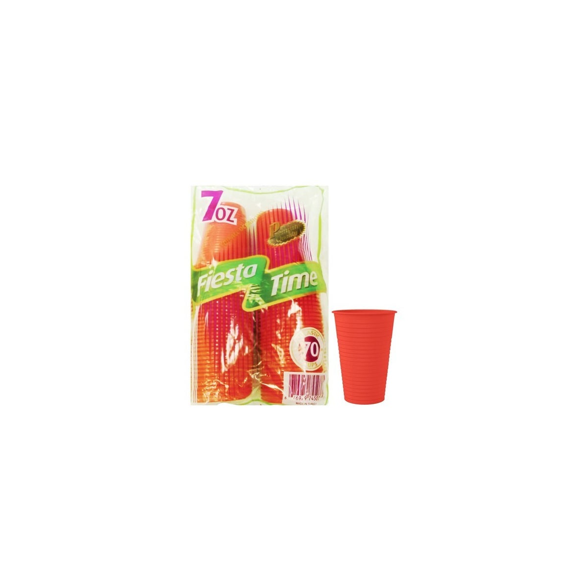7OZ RED PLASTIC CUPS 36/70CT