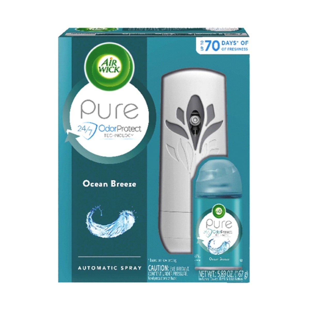 AIRWICK FRESHMATIC STARTER KIT PURE OCEAN 4/1PK