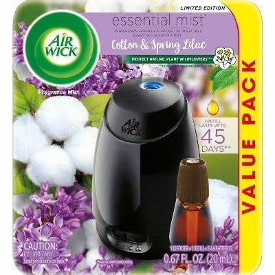 1) Air Wick Essential Mist Diffuser Oil Refill COTTON SPRING LILAC