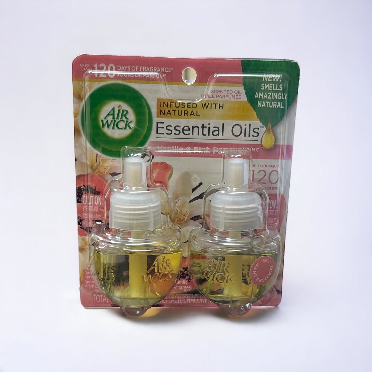 AIRWICK OIL REFILL PURE VANILLA & PINK PAPAYA 6(2X67OZ)00624