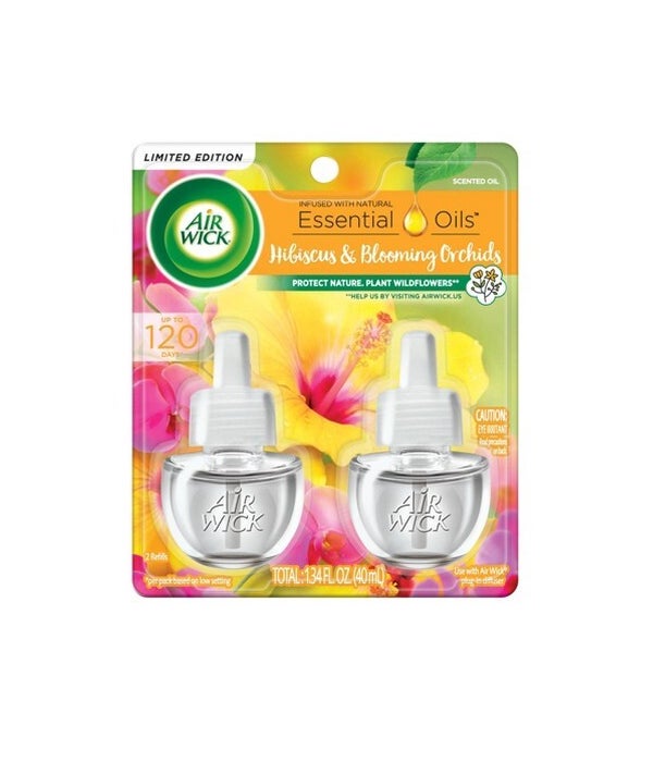 AIRWICK OIL REFILL HIBISCUS&BLOOMING ORCHID 6/2PK 0.67OZ