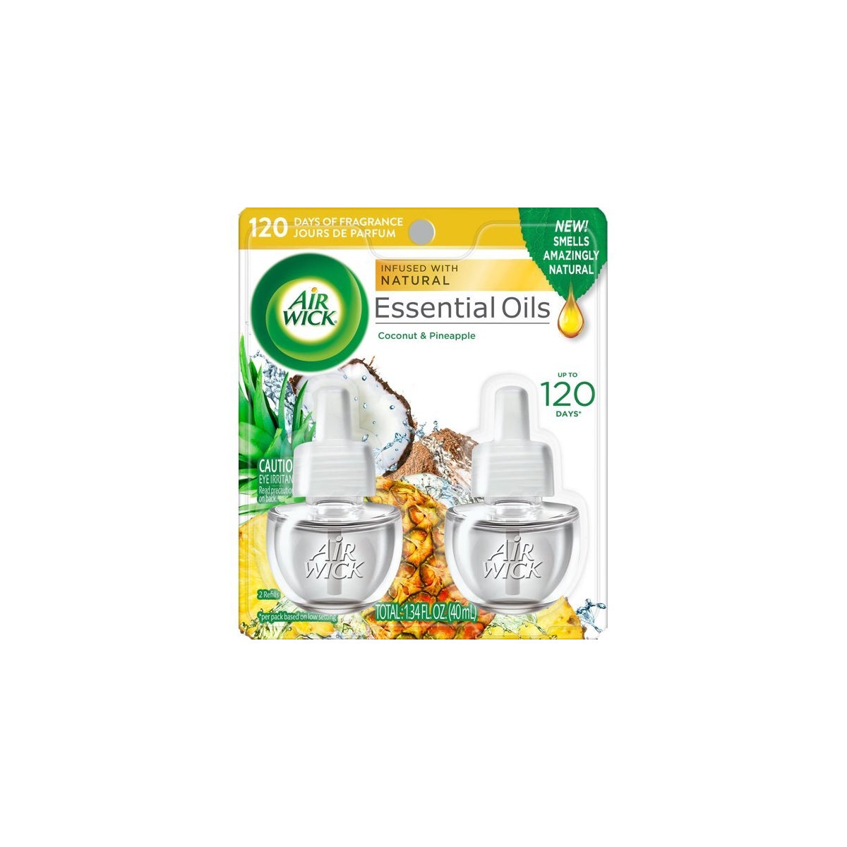 AIRWICK OIL REFILLS COCONUT&PINEAPPLE 6/2PK 2/0.67OZ