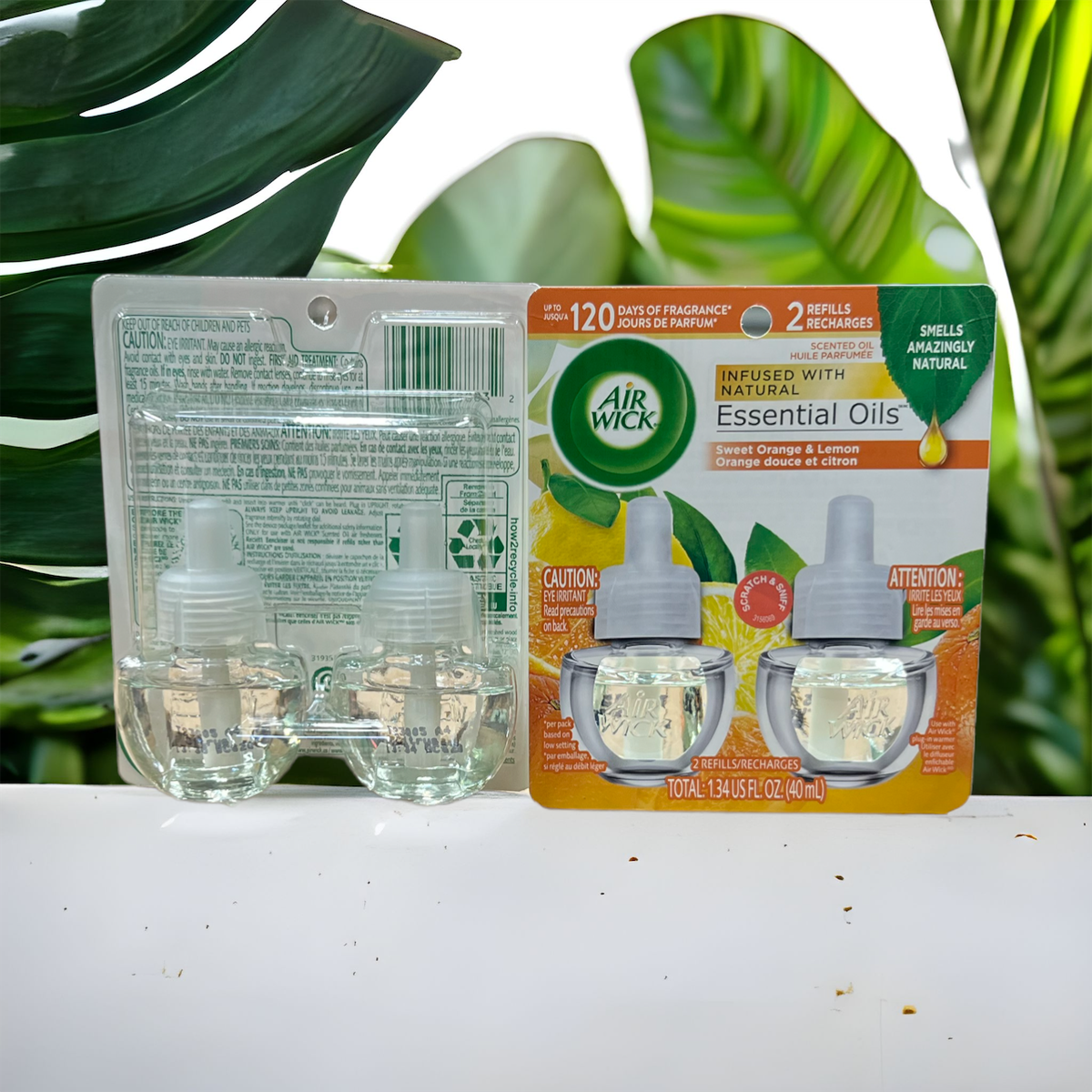 AIRWICK OIL REFILLS SWEET ORANGE&LEMON 6/2PK