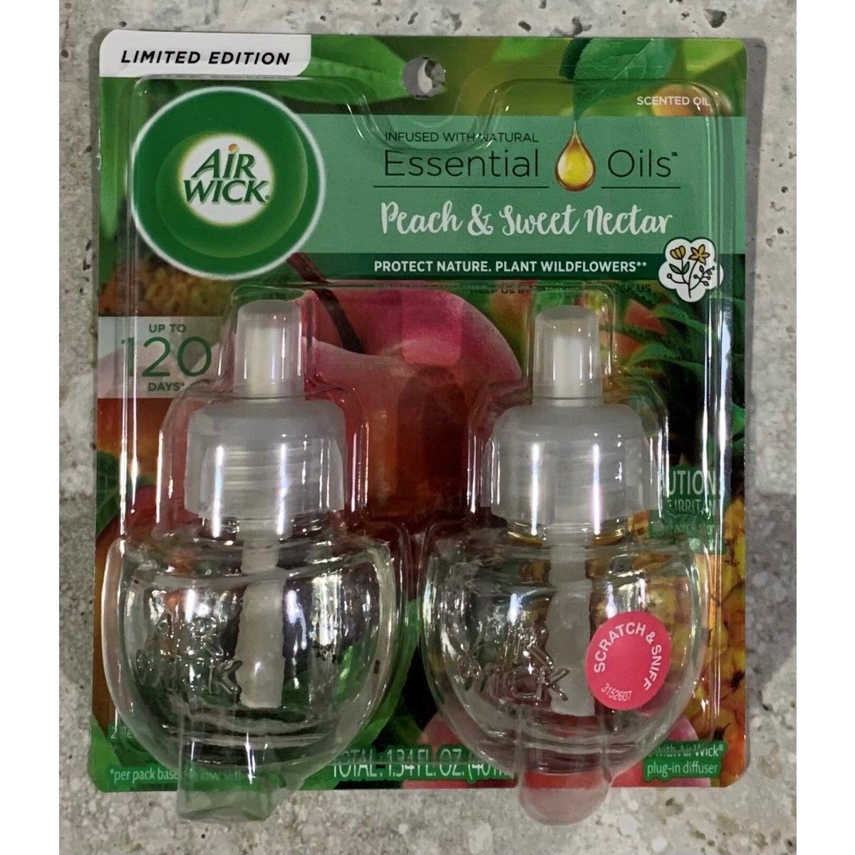 AIRWICK OIL REFILL PEACH&SWEET NECTAR 6/2PK
