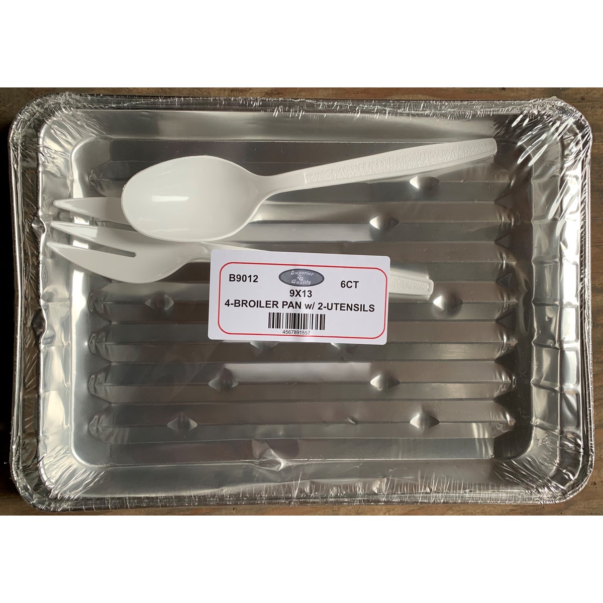 ALUMINUM BOILER PAN W/UTENCILS 9X13 20/4PK