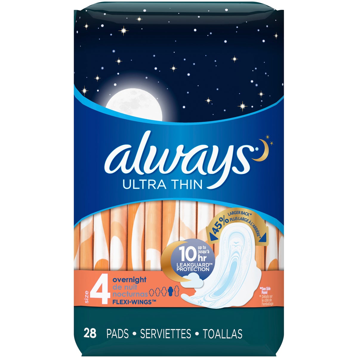 ALWAYS ULTRA THIN OVER NIGHT 6/28CT