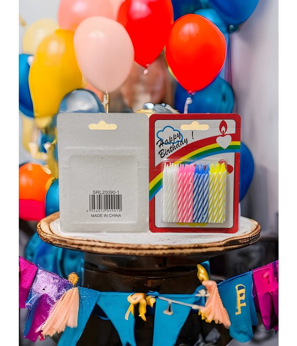 ASSORTED BIRTHDAY CANDLES 24PK