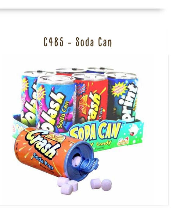 SODA CAN FIZZY CANDY 12/4PK 