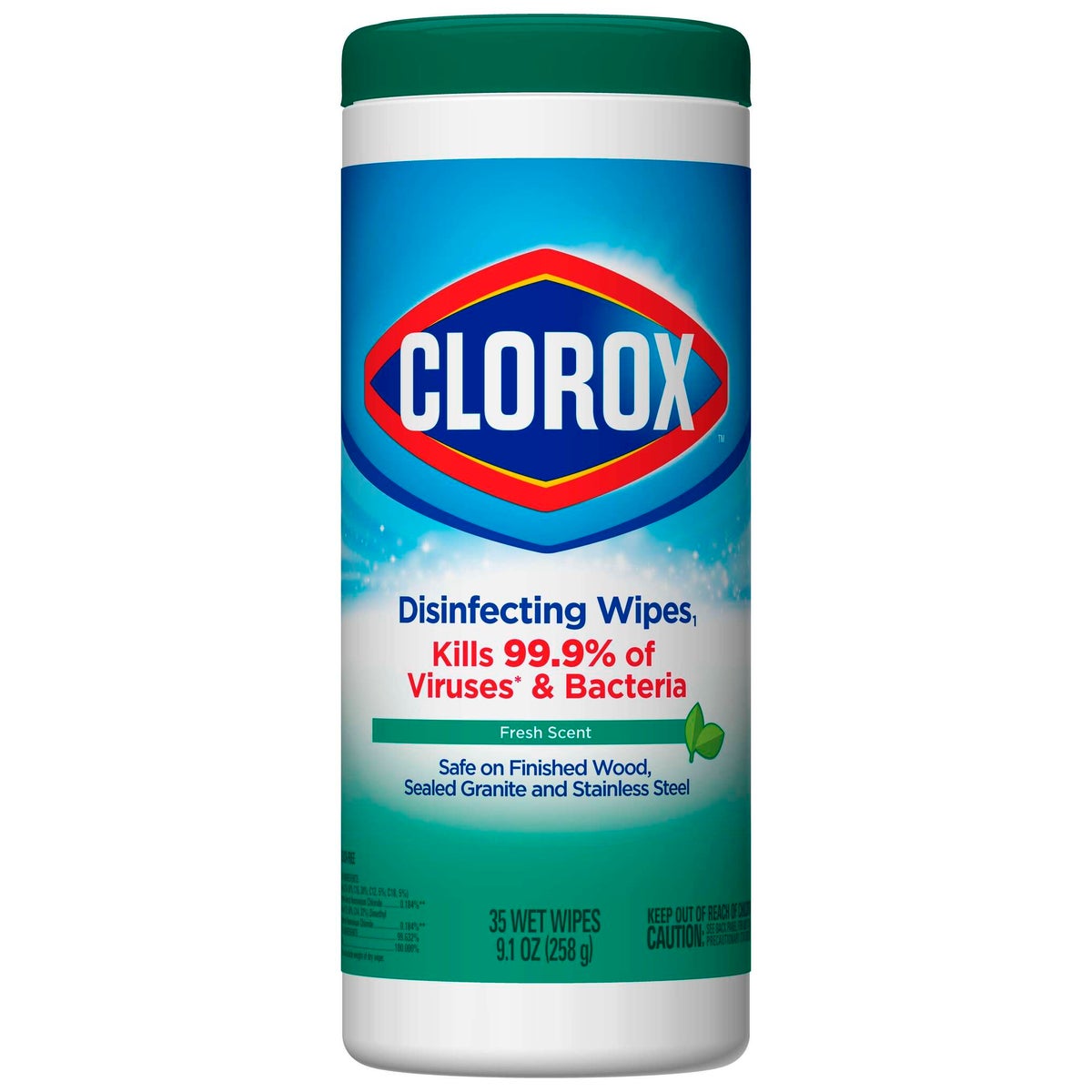 CLOROX DESINFECTING WIPES FRESH SCENT12/35CT
