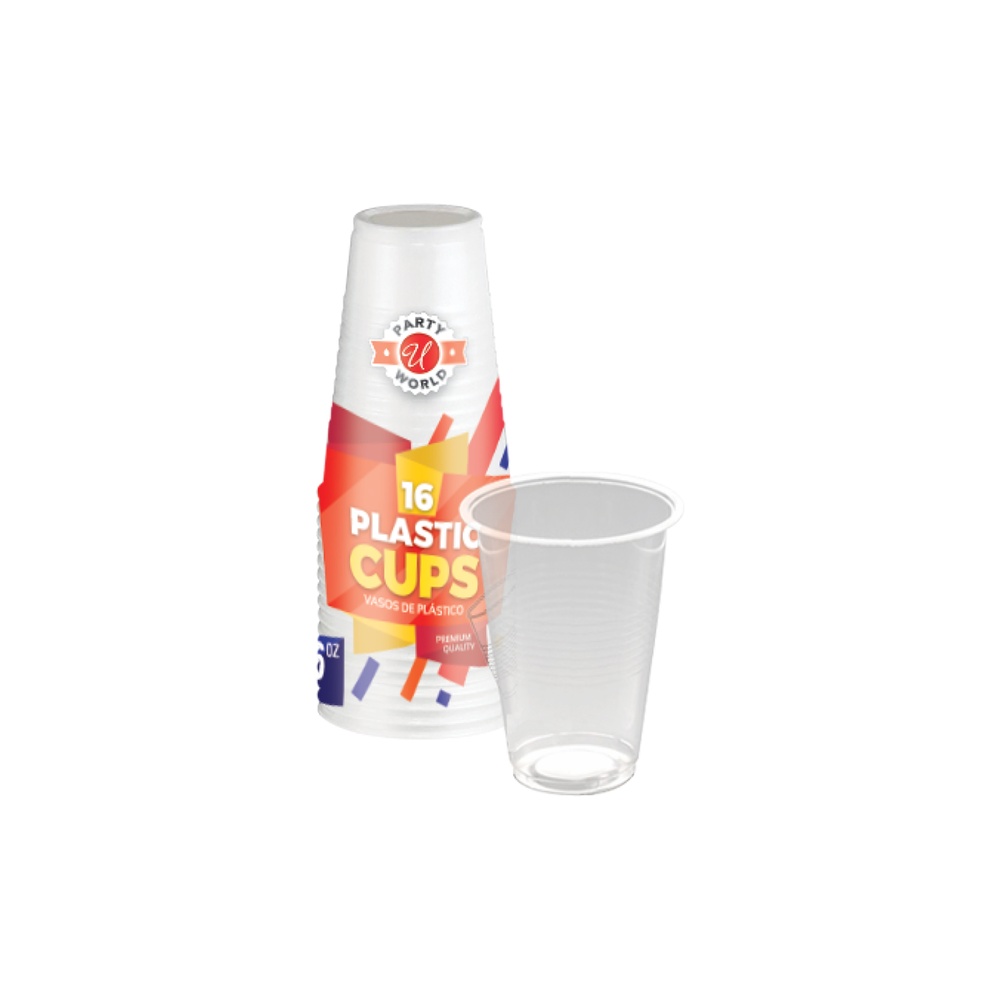 16OZ CLEAR PLASTIC CUPS 48/16CT