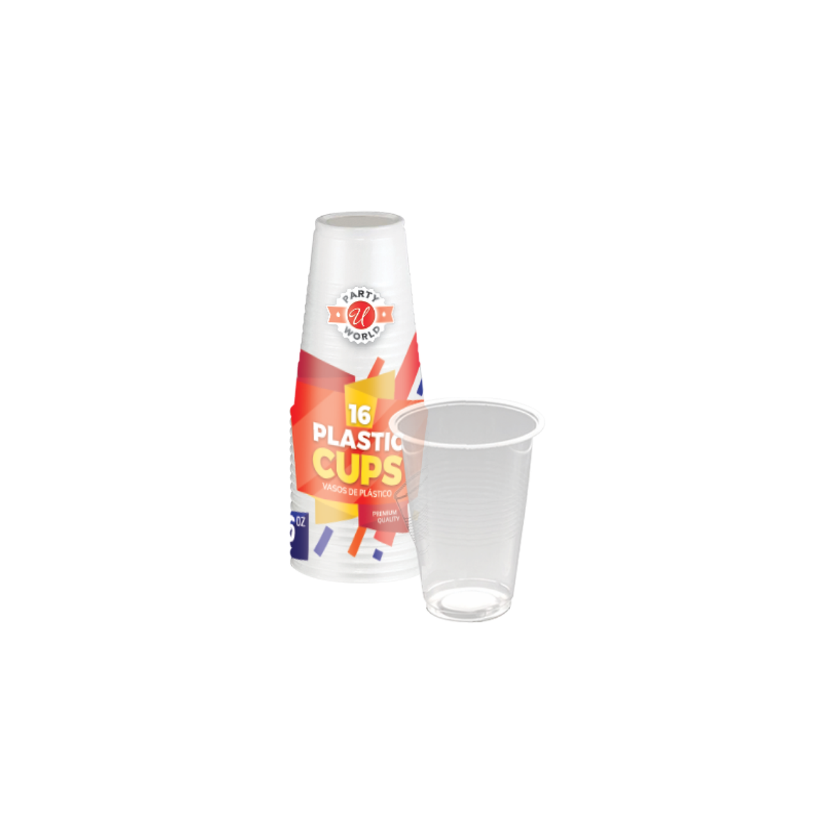 16OZ CLEAR PLASTIC CUPS 48/16CT
