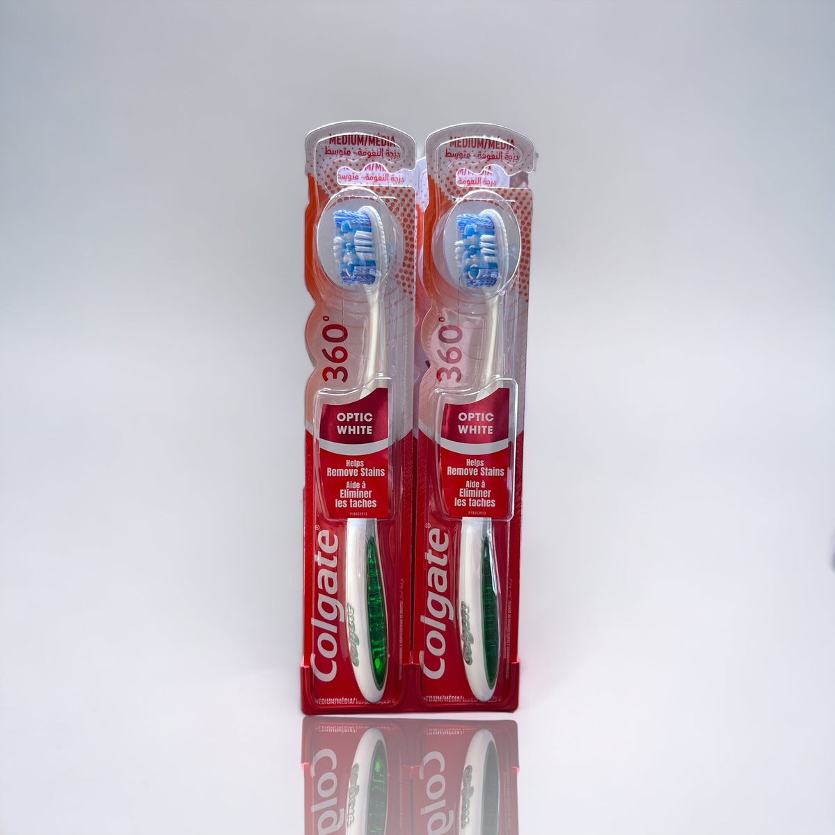 COLGATE TOOTHBRUSH 360° OPTIC WHITE MEDIUM 1DZ