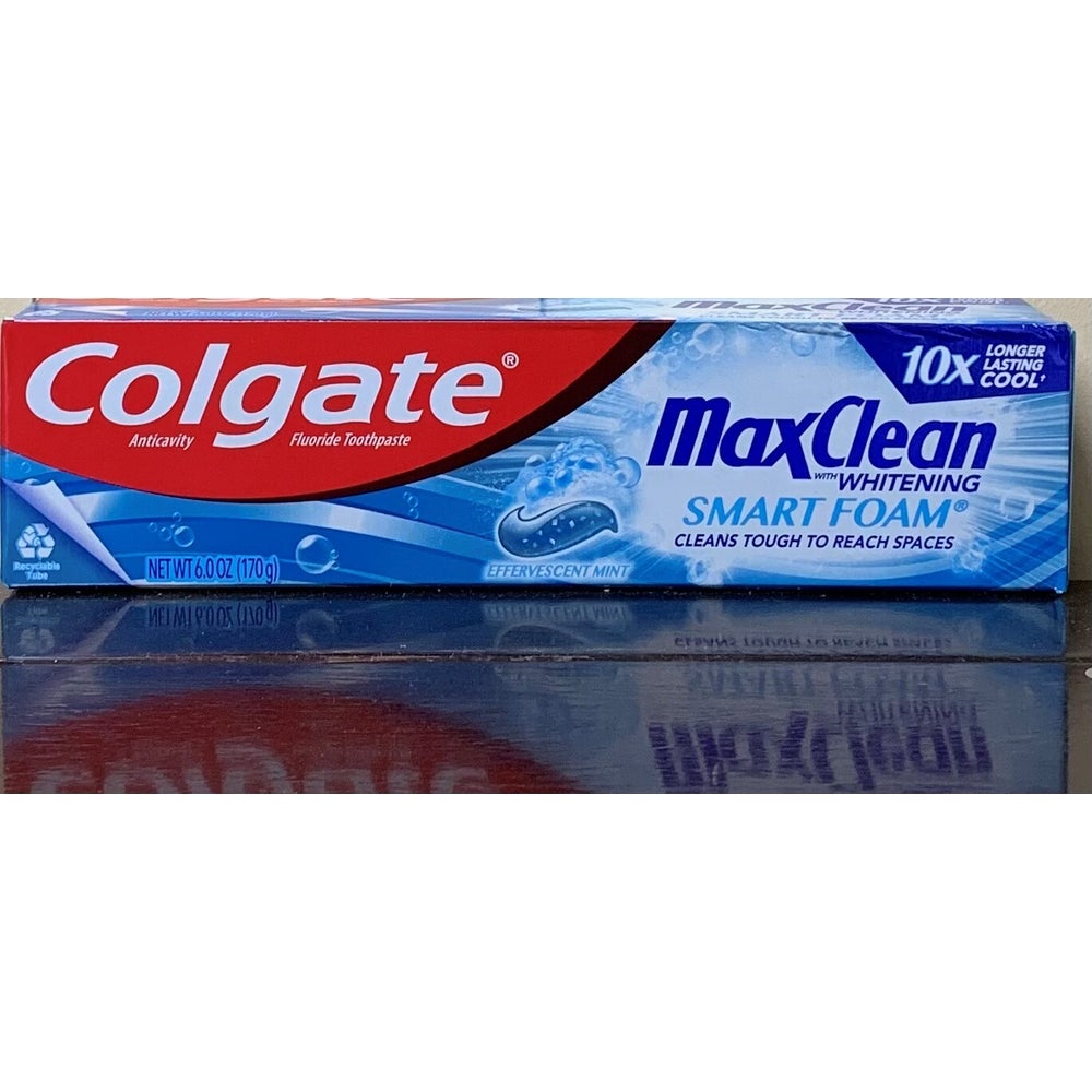 COLGATE MAX CLEAN SMART FOAM EFFERVECENT MINT 24/6OZ