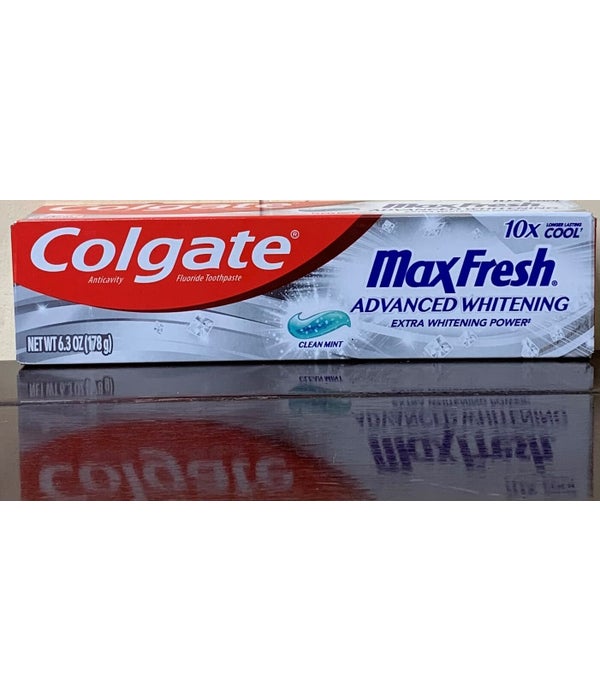 COLGATE MAX FRESH ADVANCED WHITENING CLEAN MINT 24/6.3OZ