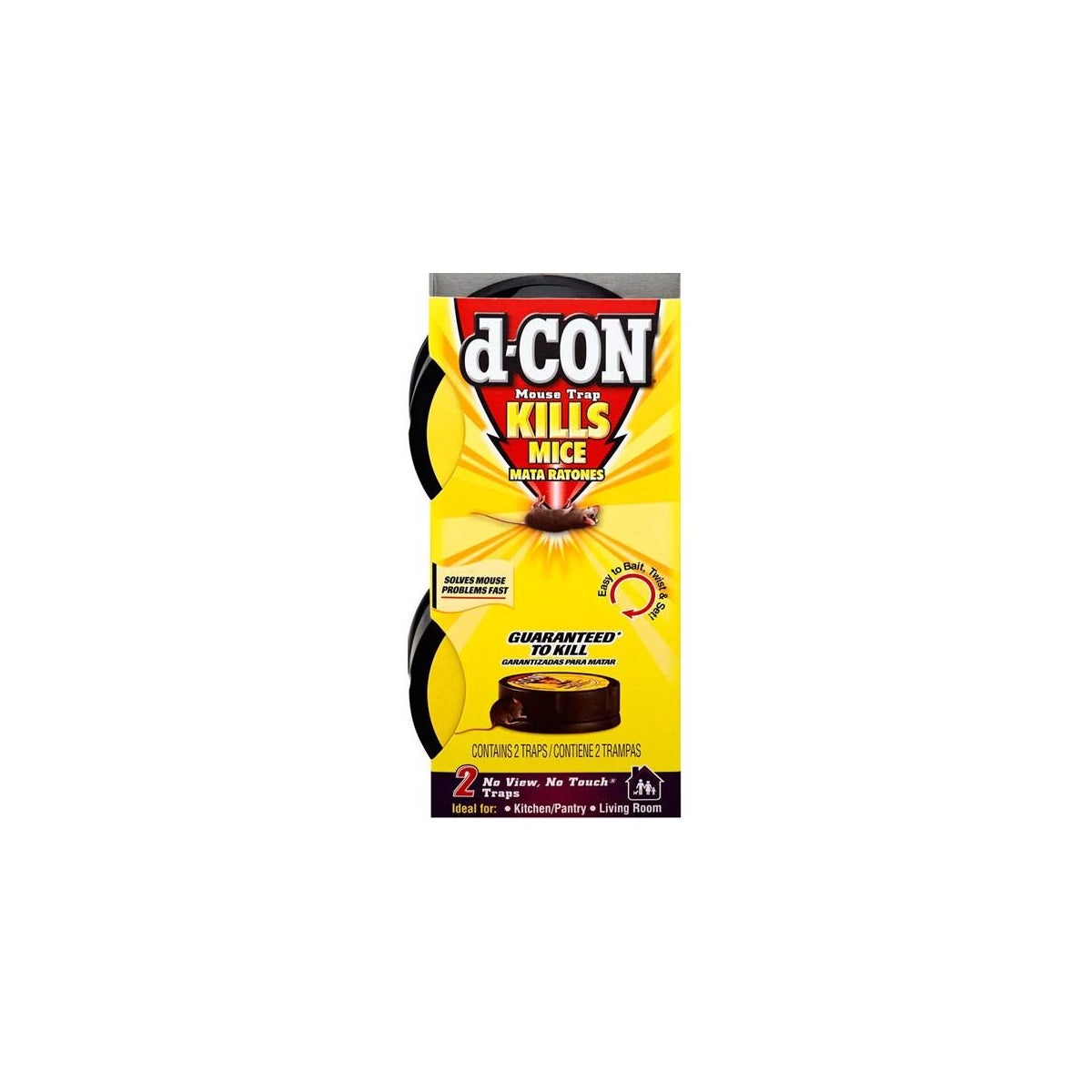 d-CON NO VIEW NO TOUCH SLIM PACK MOUSE TRAP 6/2CT