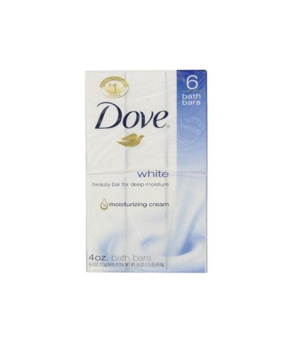 DOVE BAR SOAP WHITE (USA) 72/4OZ(12/6PK)