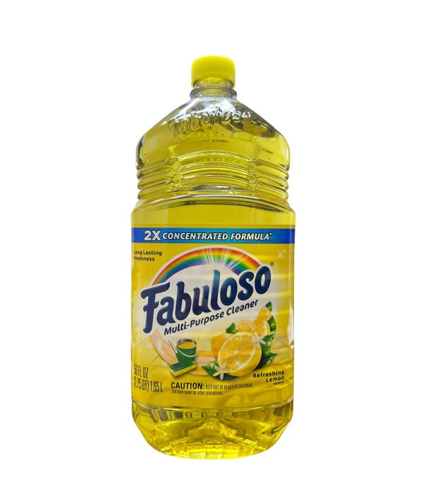 FABULOSO ALLPURPOSE CLEANER LEMON 6/56OZ