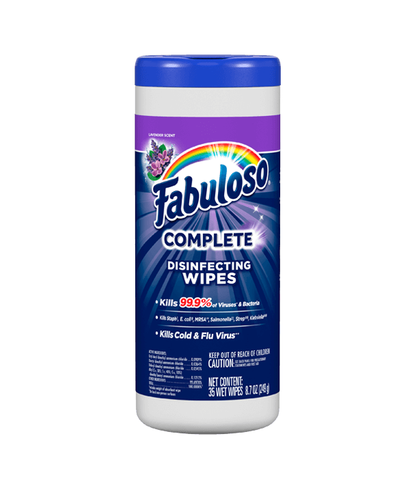 FABULOSO DISINFECTTING WIPES LAVANDER 8/35CT