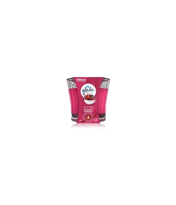 GLADE SCENTED CANDLES RADIANT BERRIES 6/3.4OZ(76895)
