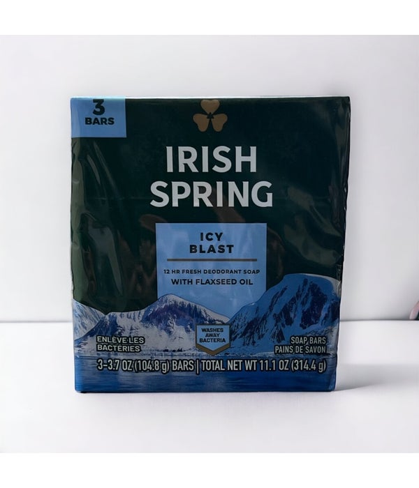 IRISH SPRING BAR SOAP ICY BLAST 18/3PK(3.75oz)