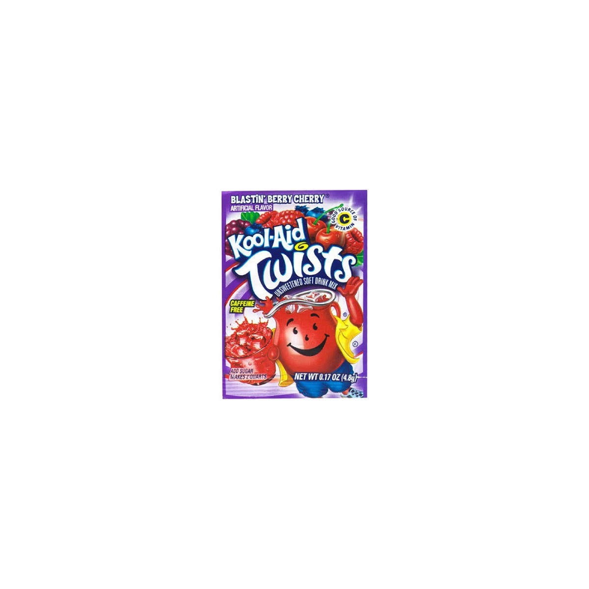 KOOL-AID UNSWEET BLAST BERRY CHERRY 48/0.14OZ