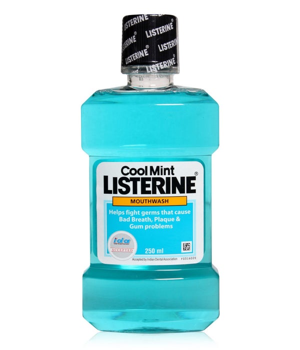 LISTERINE MOUTH WASH COOL MINT 12/250ML