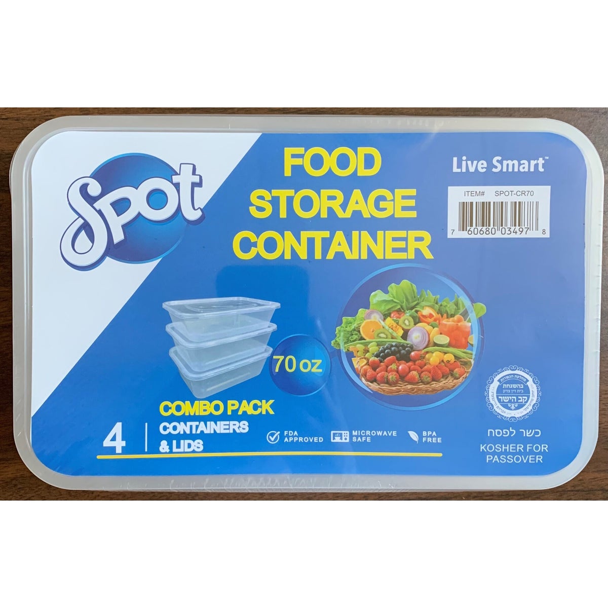 70OZ FOOD STORAGE CONTAINER 12/4PK