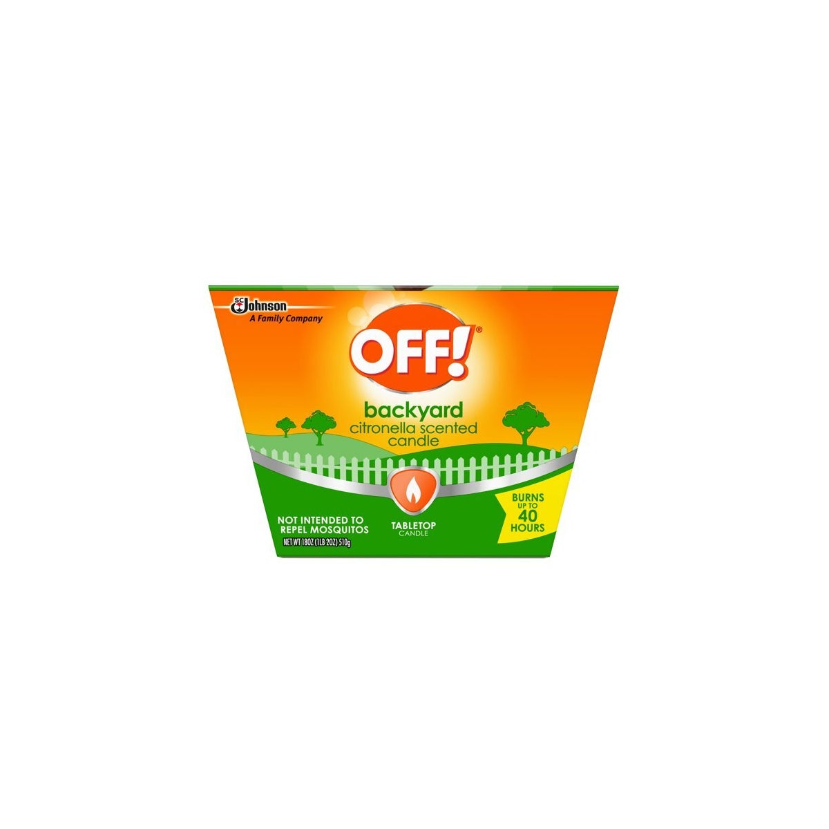 OFF BACKYARD CITRONELLA SCENTED CANDLE 6/18OZ