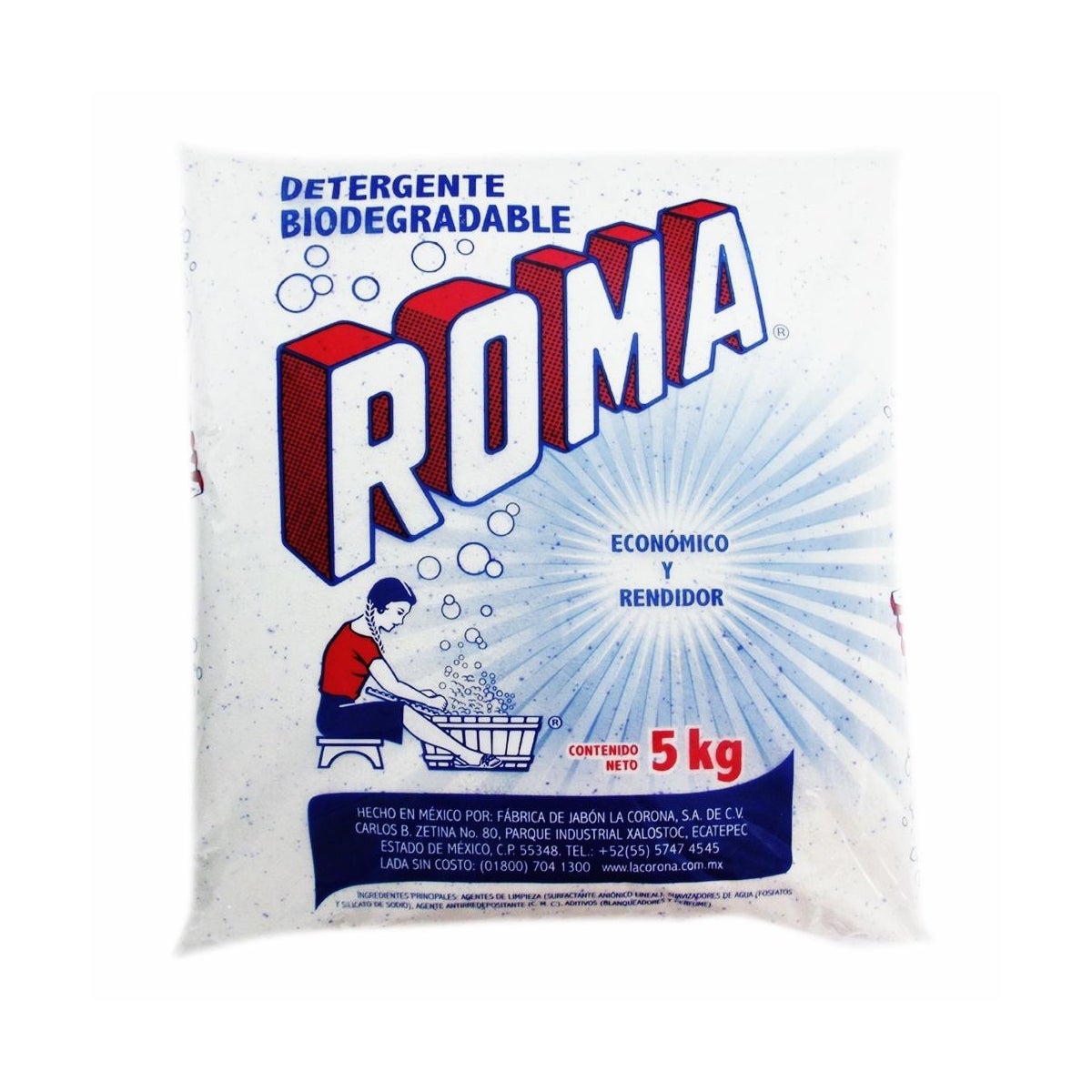 ROMA PHOSPHATE-FREE LAUNDRY DETERGENT 4/176.37OZ(5KG)