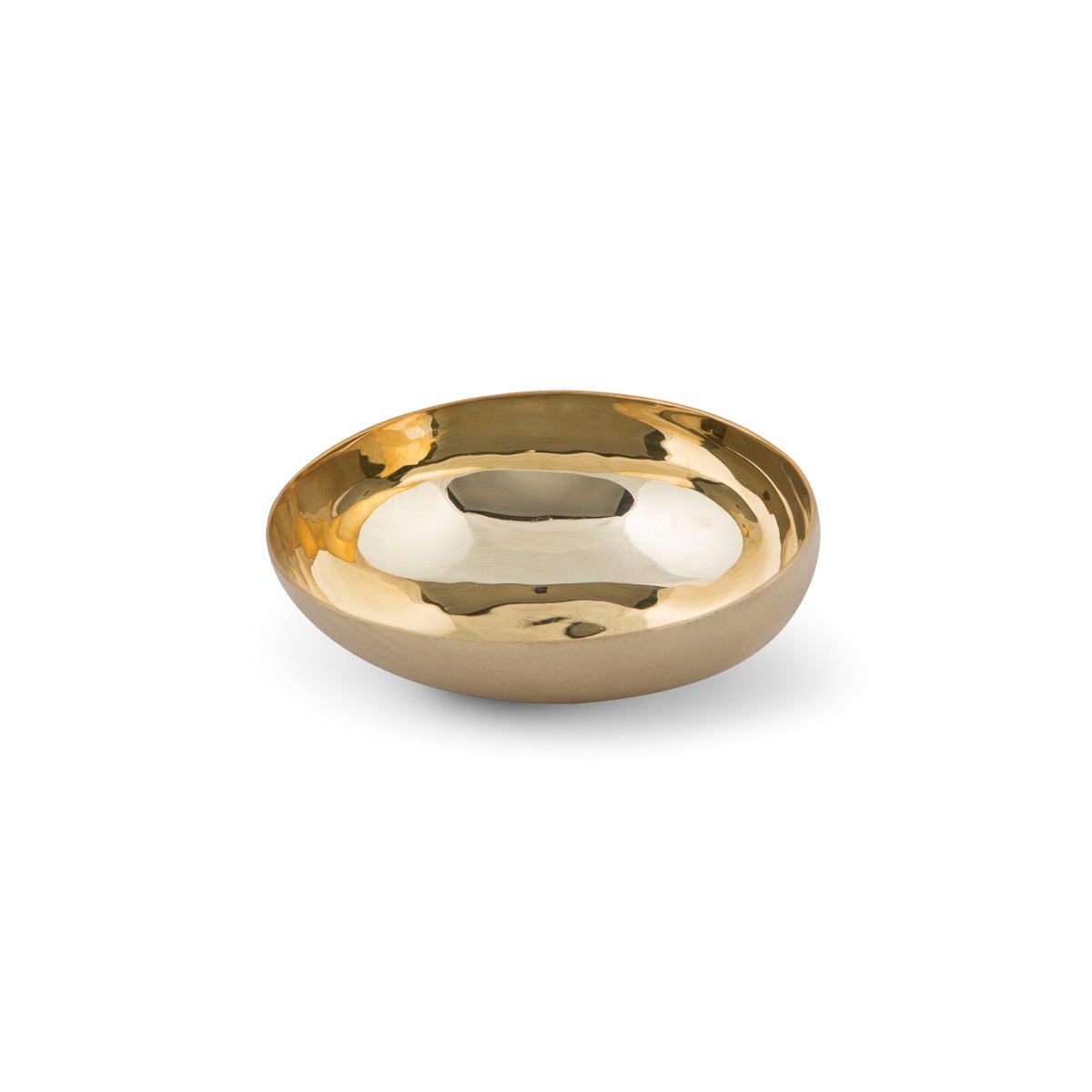 Luca Bowl (Lg) - Matte Brass, Polished