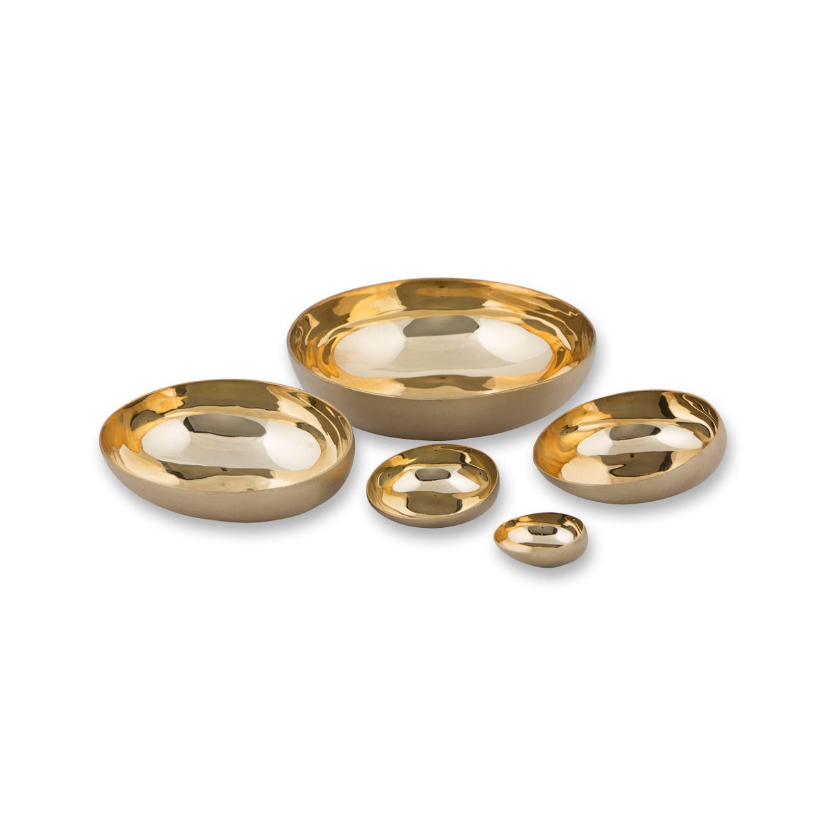 Luca Bowl Set (1x XSm, 1x Sm, 1x Med) - Brass