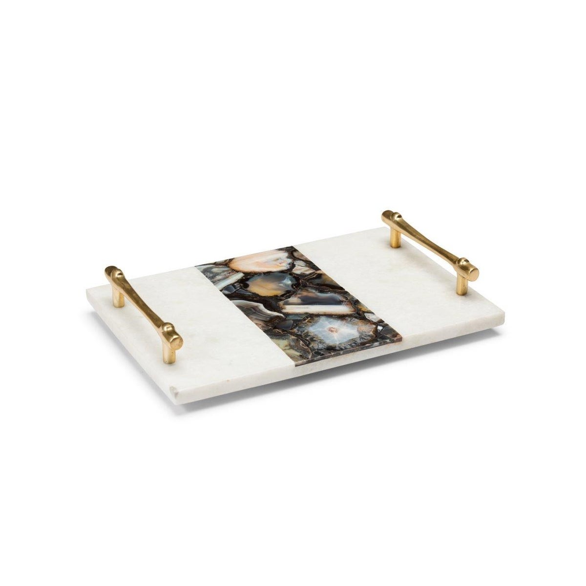 Vita Tray - Polished Marble, Agate