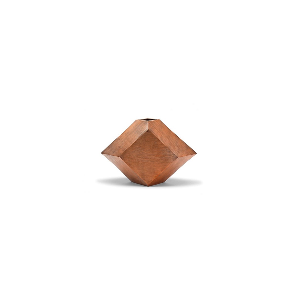 Hexx Vase (Sm) - Hand Finished Copper