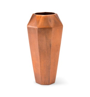 Hexx Vase (Round Tall) - Hand Finished Copper